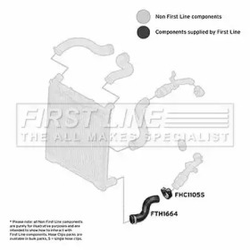 FIRST LINE fth1664 -  Трубка нагнетаемого воздуха